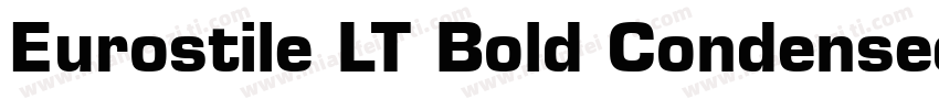 Eurostile LT Bold Condensed字体转换